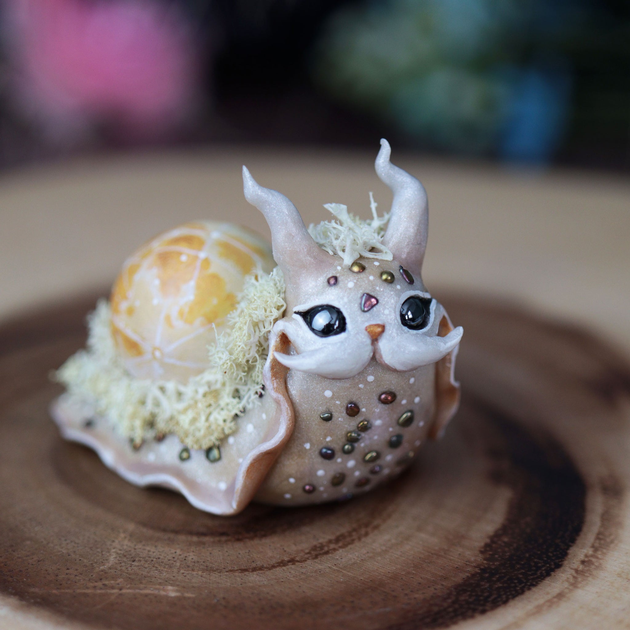 Beige Moon Snail Figurine
