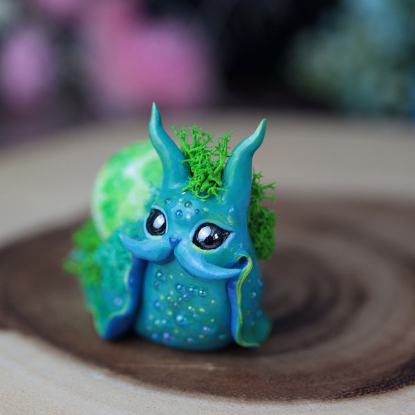 Turquoise Moon Snail Figurine