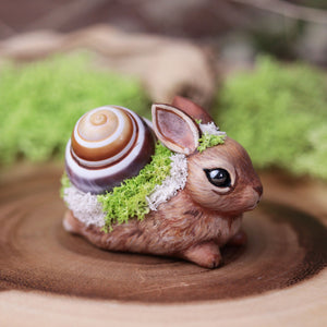 Bunny Snail Figurine