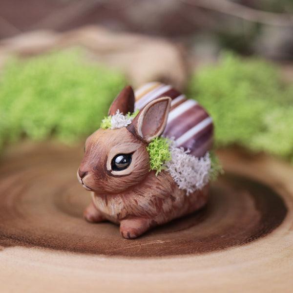 Bunny Snail Figurine