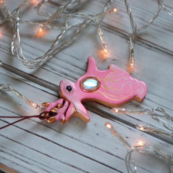 Pink Jackalope Ornament