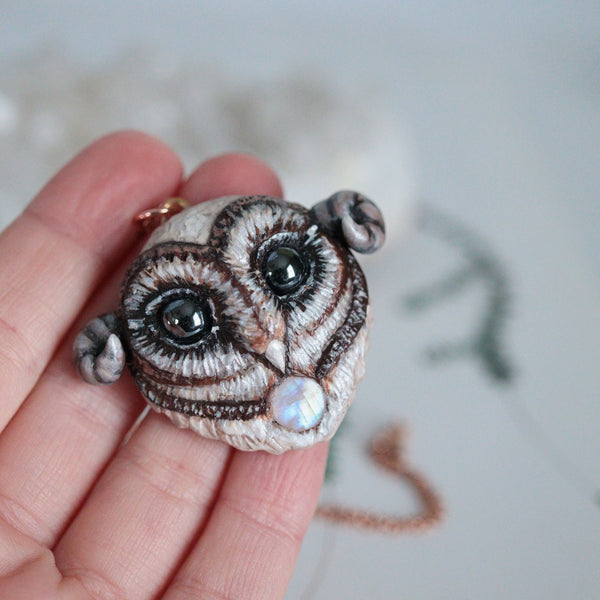 Ram Owl Necklace