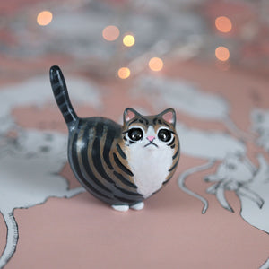 Tabby Heart Kitty Figurine