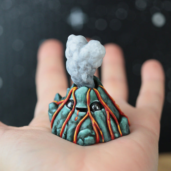 Tropical Volcano Figurine