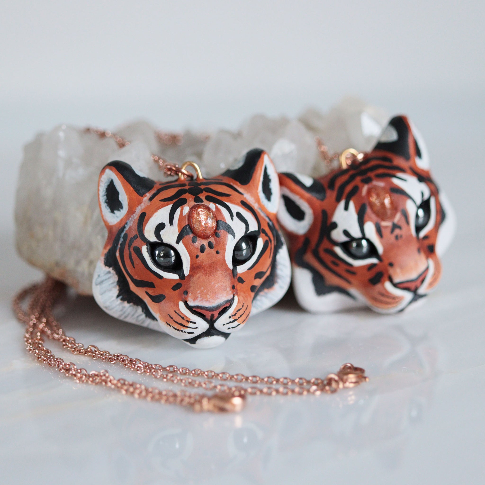 Sunstone Tiger Necklace