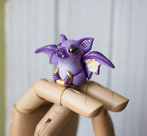 Purple Bat Figurine