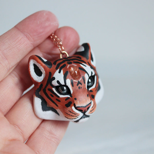Sunstone Tiger Necklace