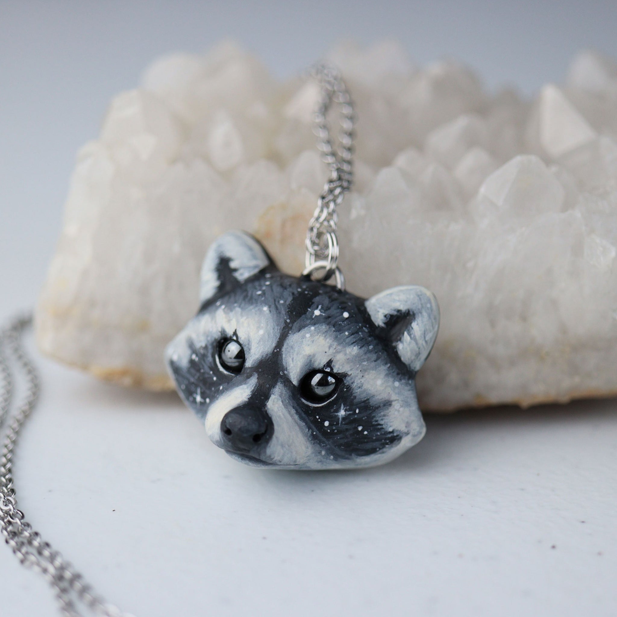 Starry Raccoon Necklace