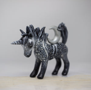 Silver Moon Unicorn Figurine