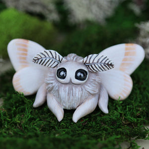 White Moth Figurine