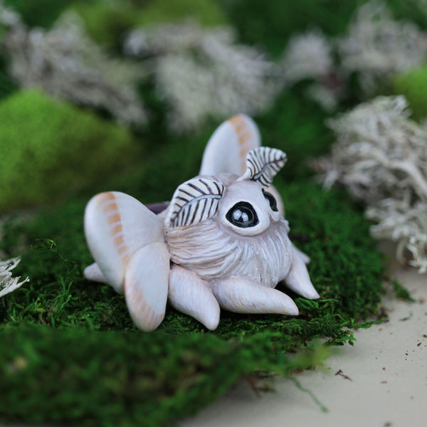 White Moth Figurine