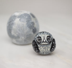 Owl and Moon Figurines Set
