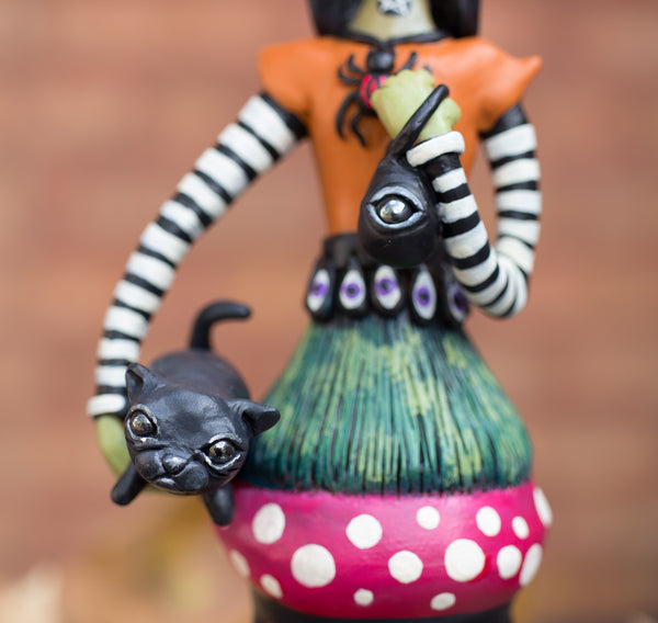 RESERVED Witch Figurine