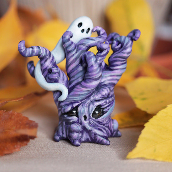Swirly Haunted Tree Figurine