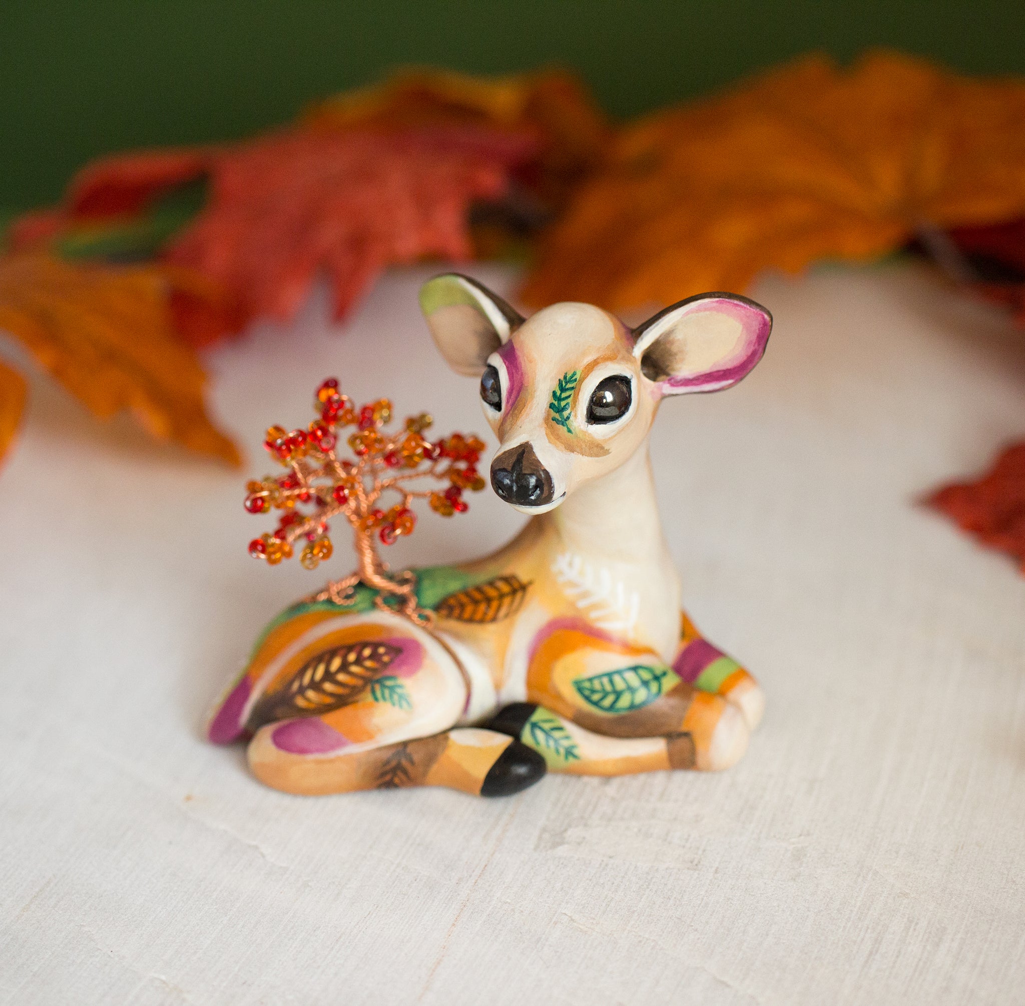 Autumn Doe Figurine