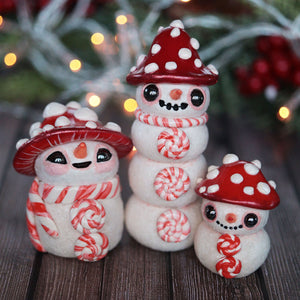 Mintshroom Snowman Figurines Set