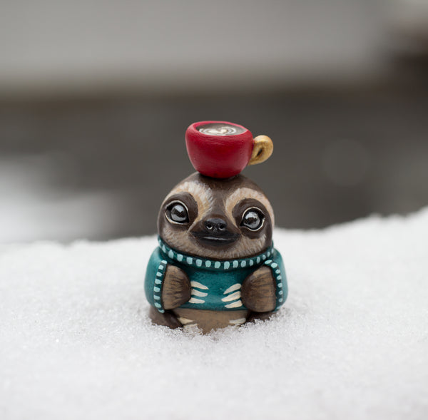 Latte Sloth Figurine