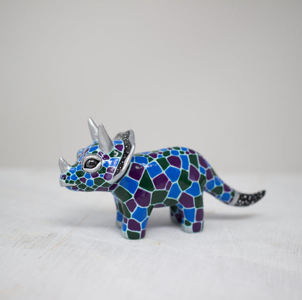 RESERVED Triceratops Figurine