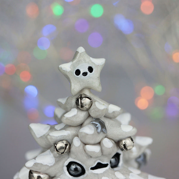 Silver Bells Christmas Tree Figurine