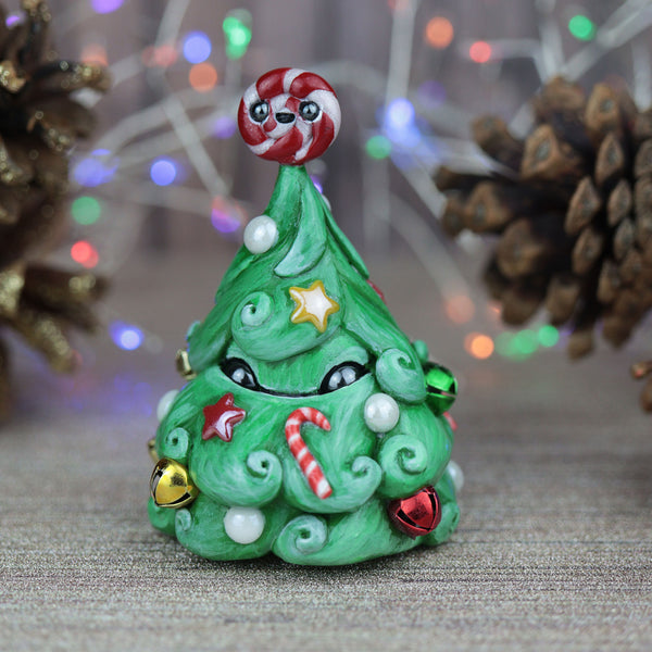 Holly Jolly Christmas Tree Figurine