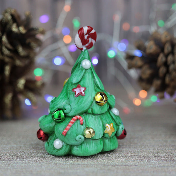Holly Jolly Christmas Tree Figurine
