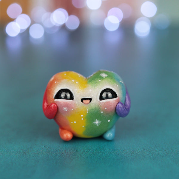 Rainbow Heart Figurine