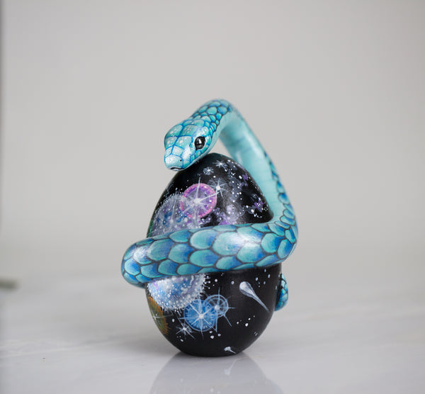 Cosmic Egg and Serpent Sculpture