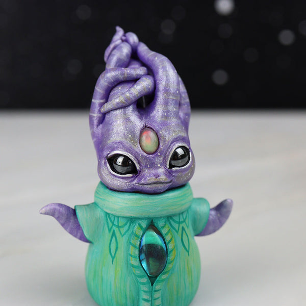 Opal Alien Figurine