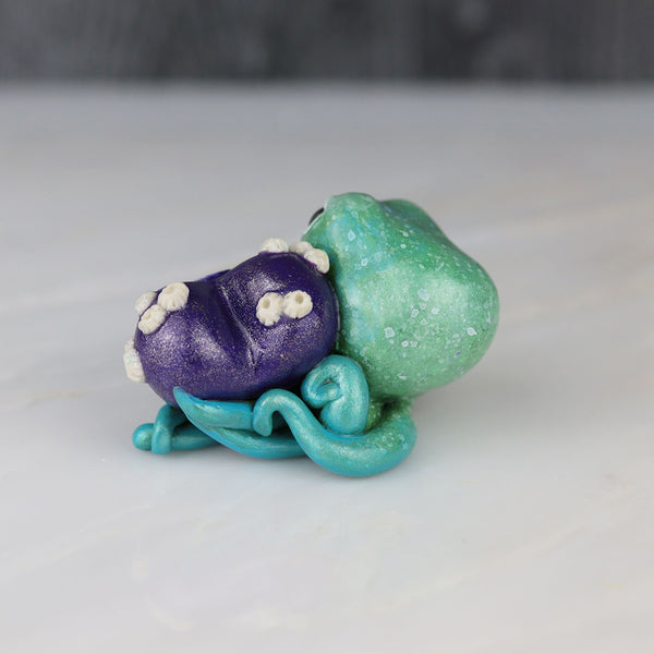 Amethyst Valentine Octopus Figurine