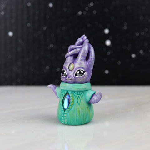 Opal Alien Figurine