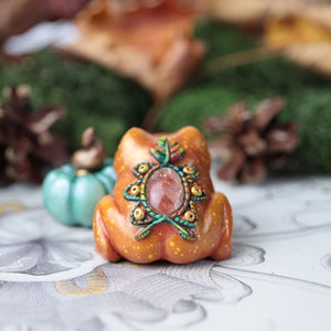 Fall Frog Figurine Set